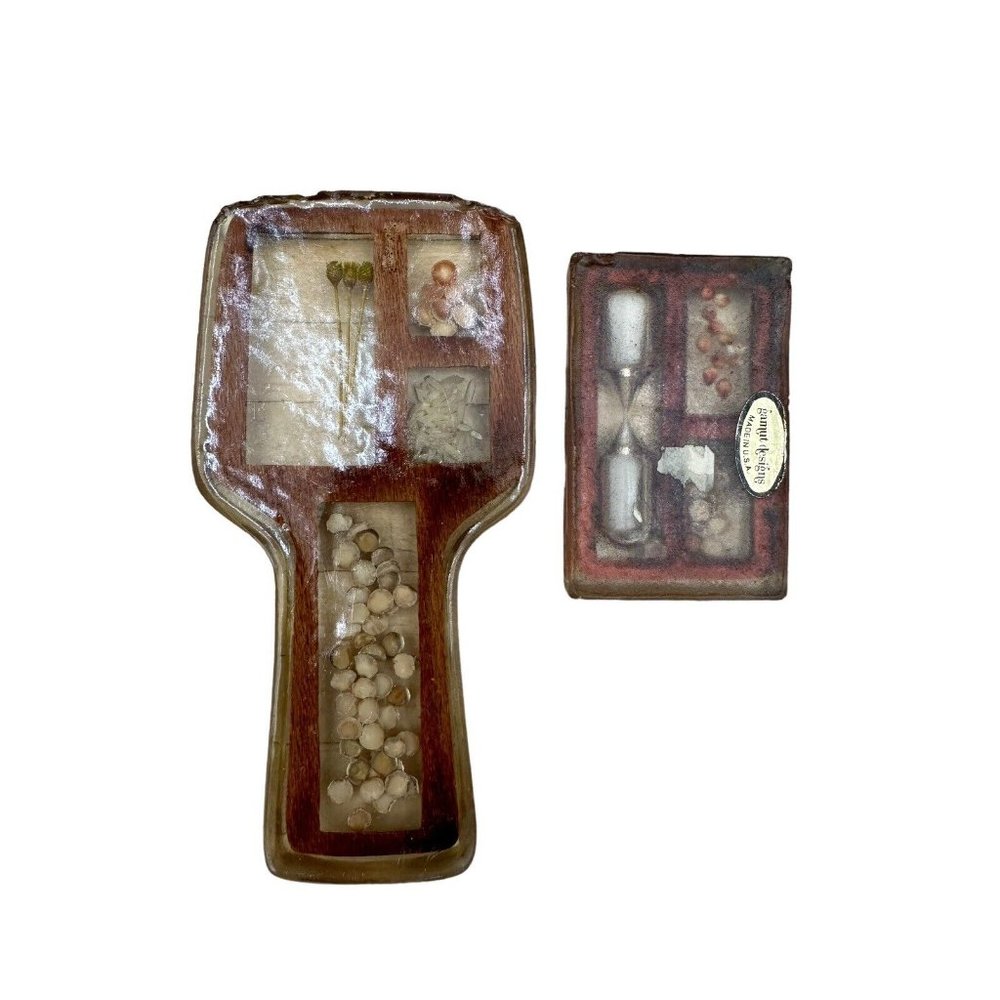 Vintage Gamut Designs Clear Resin,lucite Retro Decor Kitchen Timer & Spoon Rest - Picture 5 of 13